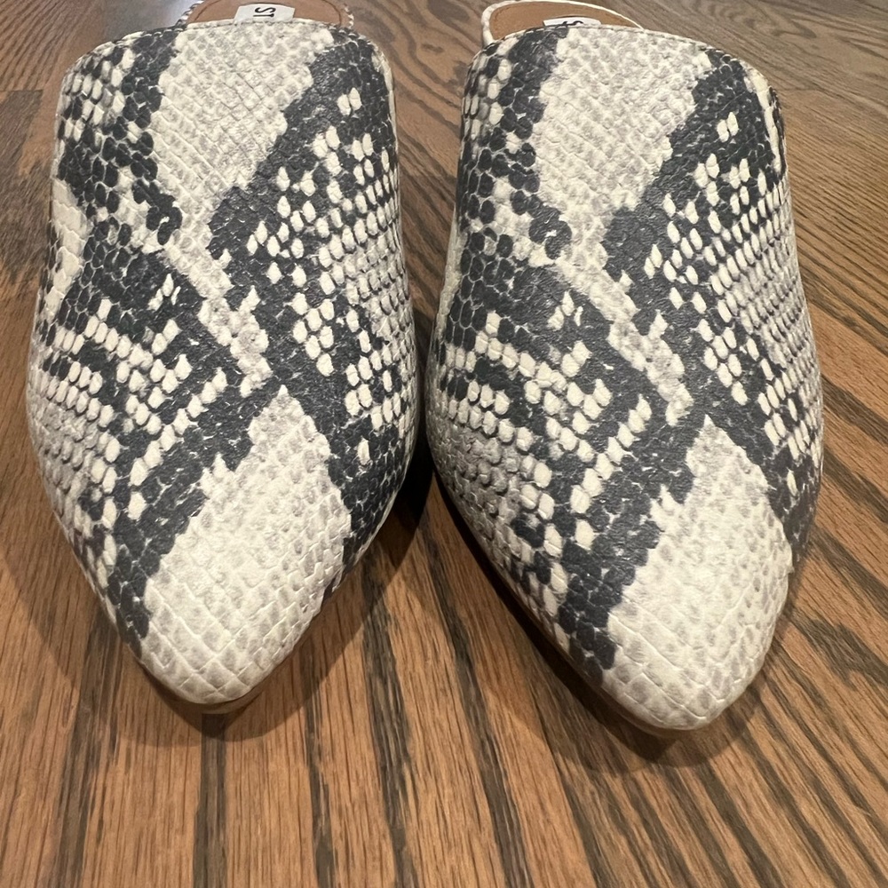 Steve Madden snakeskin mule size 6 NWOT